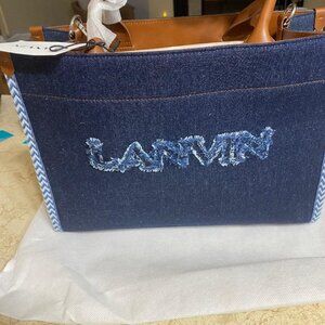 Lanvin Kid's Leather and Denim Handbag (Orig. $575) w/tax
